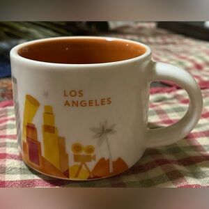 Starbucks Los Angeles 2-Oz Mug - 2016 Orange and White